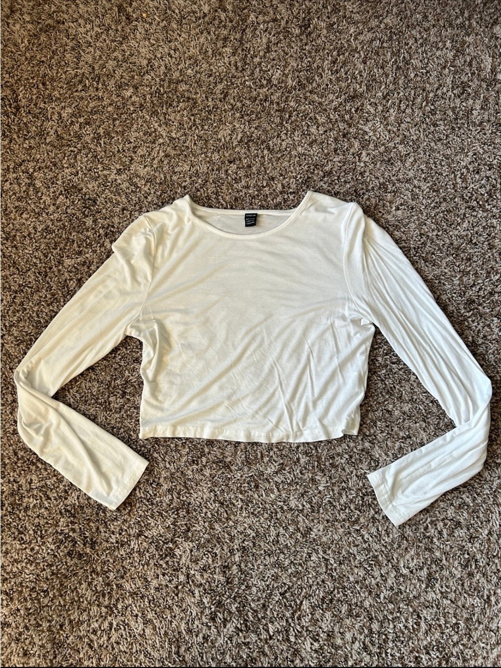 SHEIN White Long Sleeve Tee